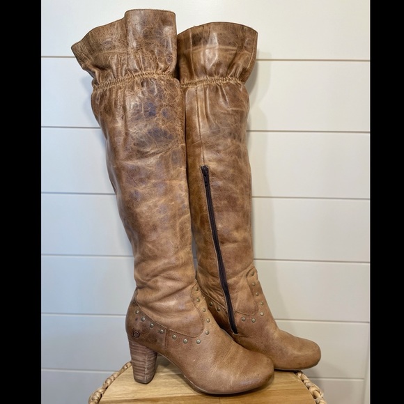 NEW Born Handcrafted Footwear Knee High Leather Boots 6.5 - Picture 1 of 4